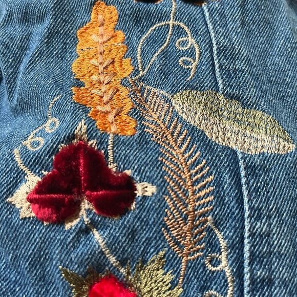 Tantrum Embroidered Jean Jacket  - Picture 4 of 4
